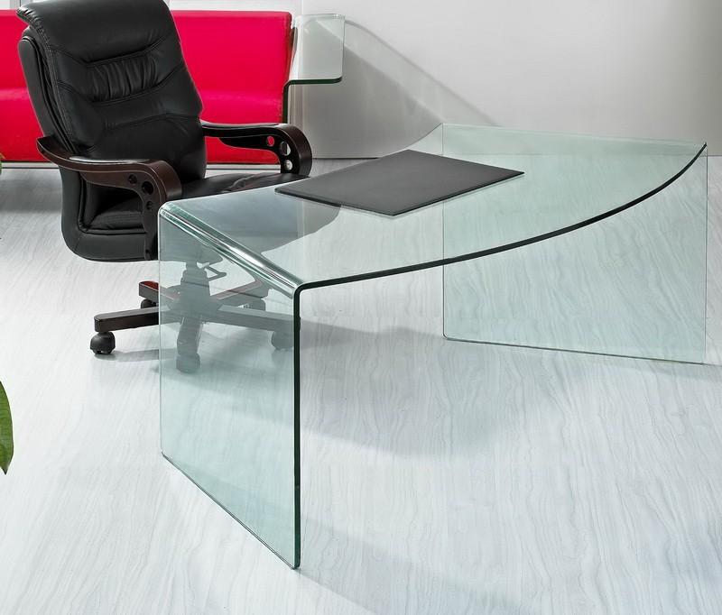 Scrivania in Vetro Itamoby King Trasparente 