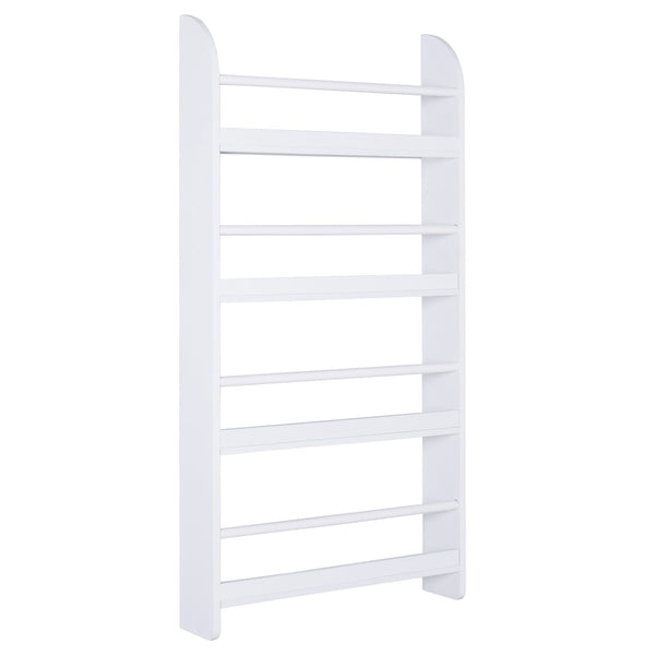 prezzo Bibliothèque murale 4 étagères 59x12x113 cm en bois blanc