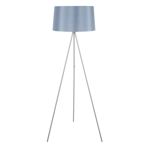 prezzo Lampadaire trépied en métal avec abat-jour en lin gris Ø48x156 cm