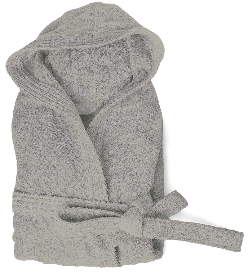 Accappatoio in Spugna 100% Cotone Grigio