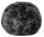 Pouf Maxy 80x80x70 cm en Fourrure Synthétique Nuage Gris