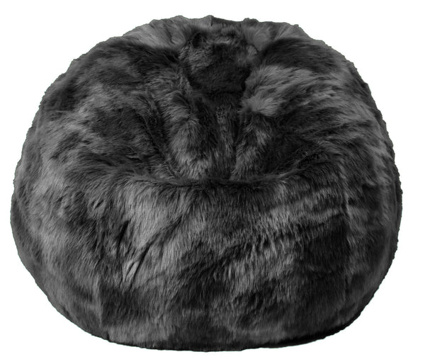 acquista Pouf Maxy 80x80x70 cm en Fourrure Synthétique Nuage Gris