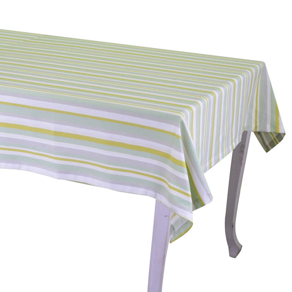 Tovaglia Rettangolare 140x180 cm in Cotone 180 GSM Stripe Verde online