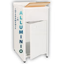 Mobile Lavatoio da Esterno in Polipropilene e Alluminio 45x50x83 cm Bianco  