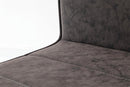 Set di 4 Sedie in PU Morbido 89x53x43cm TFT Chair Grigio