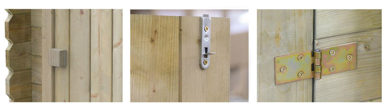 Armadio per Accessori Piscina 120x89 cm in Legno