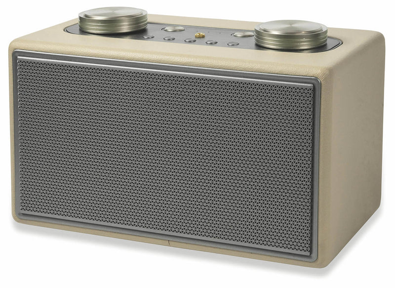 Altoparlante Speaker 40W Wireless con Radio in Similpelle Kooper Twist Ecrù