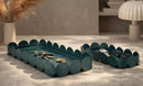 Svuotatasche Saturno Rett, Ottanio Coppia 40x16,5x4,5 cm in Metallo Verde acqua      