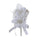 Lot de 12 pics à fleurs artificielles hauteur 15,5 cm blanc