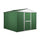 Cabane de jardin en tôle d'acier porte-outils 276x260x212 cm Enaudi Vert