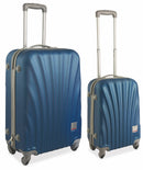 Set 2 Valigie Trolley Rigide in ABS 4 Ruote TSA Soriani Blu