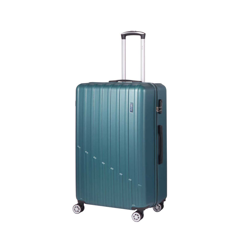 Trolley Valigia Grande Rigido 4 Ruote con Combinazione in ABS Ravizzoni Stelvio Verde Bottiglia