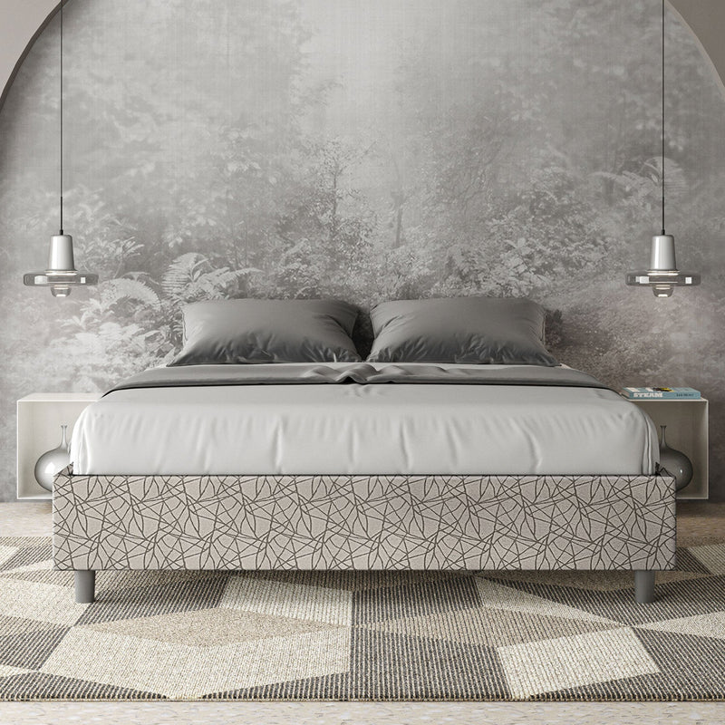 Letto Matrimoniale Azelia Era 02 Grigio Varie Misure