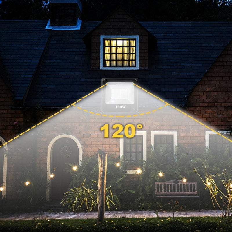 Faro a led da esterno 6500K luce fredda da muro 100W impermeabile IP66