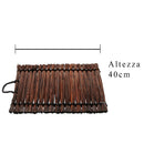 Set 5 Stuoia Sottopiatto in Rattan Misure 40 x 30 cm
