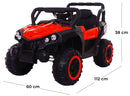 Macchina Elettrica per Bambini 12V Kidfun Fuoristrada Rossa