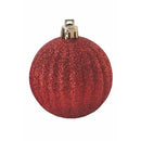 Set 20 Palle di Natale Ø6 cm in Plastica Rosso