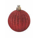 Set 20 Palle di Natale Ø6 cm in Plastica Rosso