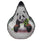 Pouf Pouf en Polyester Design Panda Avalli