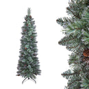 Albero di Natale Artificiale H180 cm Abete Slim S333 Tips Verde