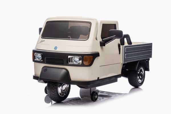 acquista Macchina Elettrica per Bambini Licenza Piaggio Apecar 12V Bianco