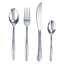 Servizio Set di Posate 24 Pezzi in Acciaio Inox VdE Tivoli 1996 Drop Silver Lucido