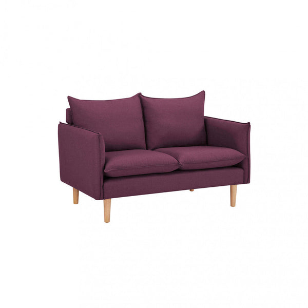 Canapé 2 places Florin 130x84x51 h cm en tissu violet sconto
