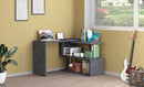Scrivania con Gamba ad S Girevole 120/65x50x75 cm Volta Ardesia