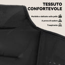 Giubbotto Zavorrato 8 kg con Cinghie Regolabili e Strisce Riflettenti 43x33 cm in Neoprene e Sabbia Nero      