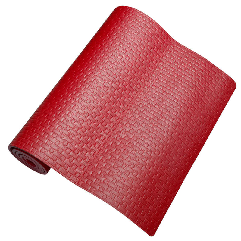 Tappeto per Yoga Fitness 173x61 cm Spessore 8 mm Rosso