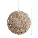 Set 6 Palle di Natale da Appendere Ø 10 cm in Plastica