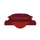 Housse de couette double face rouge/bordeaux avec sac et taies d'oreiller