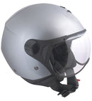 Casco Jet per Scooter Visiera Sagomata CGM Florence 107A Argento