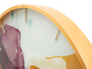Orologio da Parete Mity 5x60x5 cm in Vetro MDF e Metallo Multicolor