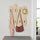 Portemanteau mural 64x81 cm Chêne Wave 8 crochets en chêne