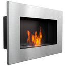 Camino a Bioetanolo da Parete 60x40 cm Flig Huston Saty Senza Vetro