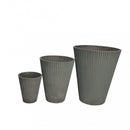 Vaso Piccolo Iris Ø19x22 cm in Fibra sintetica Antracite