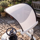 Macchina Cavalcabile per Bambini 1-3 Anni Mercedes-Benz 83x40x90 cm con Barriera e Volante in PP Bianco      