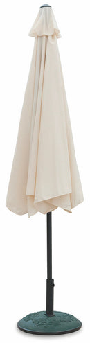 Ombrellone Rotondo da Giardino Ø3 m Palo Ø38 mm in Alluminio Soriani Cuba Ecrù