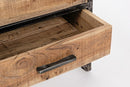 Libreria 2 Ante 2 Cassetti 90x40x200h cm Elmer 