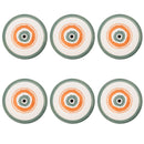 Set 6 Piatti Piani Ø26x2 cm  in Dolomite VdE Tivoli 1996 Occhio Marino