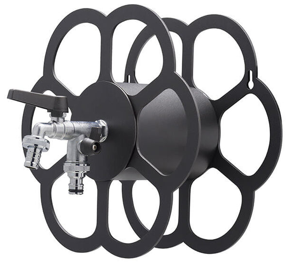 prezzo Belfer 42/FR Porte-tuyau mural en métal anthracite avec robinet à double sortie