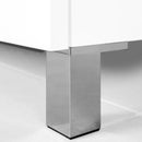 Kit 4 Piedini per Mobile H10 cm un Plastica Emuca Grigio Metallizzato