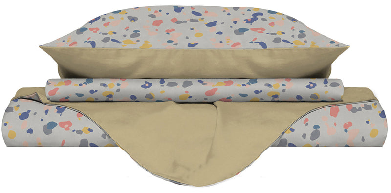 Copripiumino Double Face con Federe Stampato Background