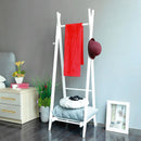 Stender in Legno Massello di Pino 48,5x44x148 cm Fumer Brent Bianco