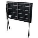 Tavolo Pieghevole da Giardino 78x48,5x74 cm in Metallo e HDPE Antracite