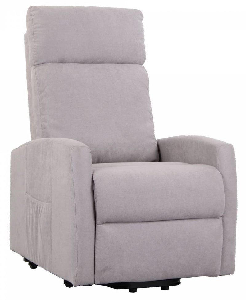 Poltrona Alzapersona Elettrica 1 Motore in Tessuto Grigia