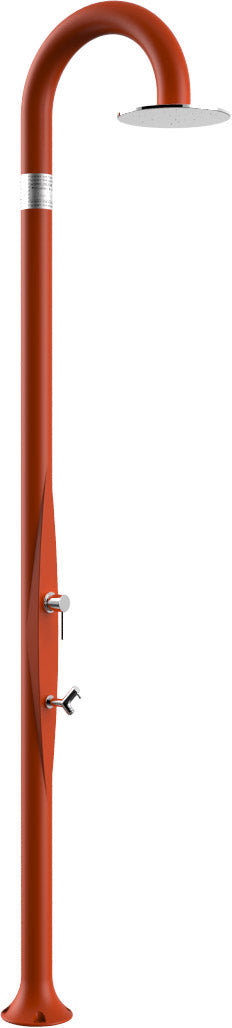 prezzo Doccia da Esterno Giardino Miscelatore e Lavapiedi Arkema Funny Yin Arancio