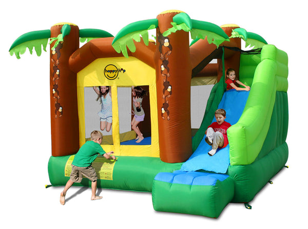 acquista Castello Gonfiabile per Bambini Jungle Climb 390x330x270 cm Portata Massima 225 kg