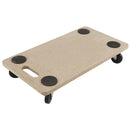 Carrello Pedana con Ruote Sposta Carichi Mobili in Legno Carico Max 150kg Kinzo 